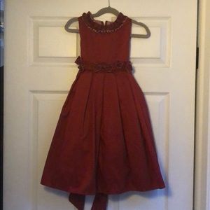Girls Little Miss Red Holiday Dress